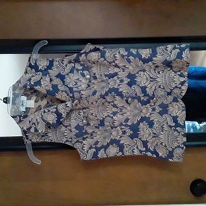 Judy's vintage tapestry damask vest medium